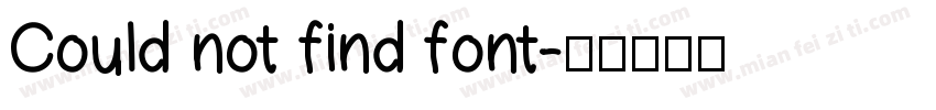Could not find font字体转换